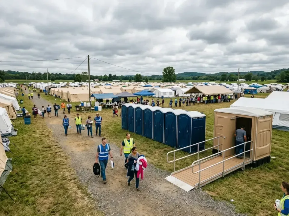 disaster-relief-camp-restrooms-010 — frequently asked questions, Dumpster & Portable Bathrooms Rental in Raleigh Hills, OR
